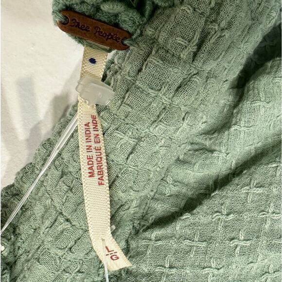 Free People Womens Size L County Line Crop Top Maxi Skirt Set Light‎ Green NWT - Picture 5 of 8